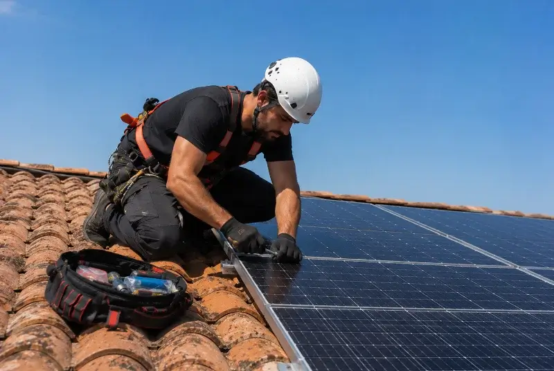 Maintenance et monitoring de panneaux solaires à Morillon