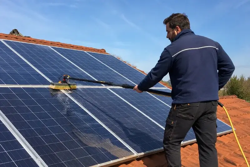 Nettoyage et entretien de panneaux solaires à Morillon