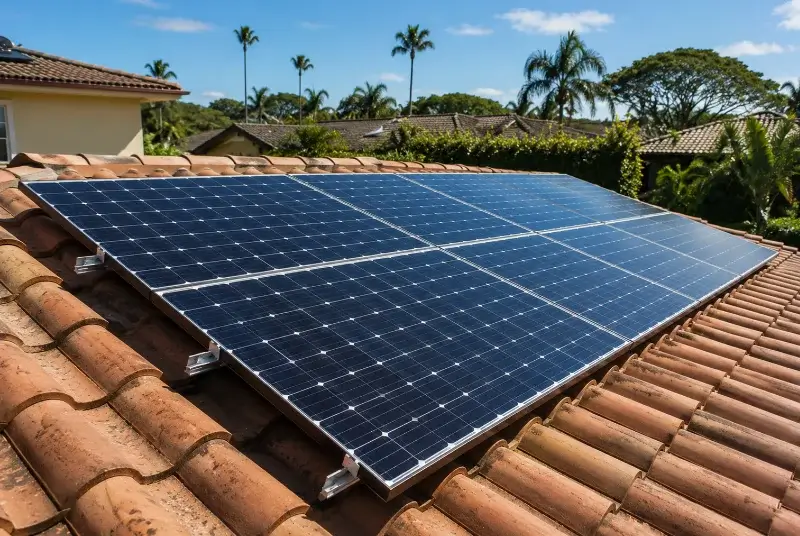 Installation de panneaux solaires à Morillon